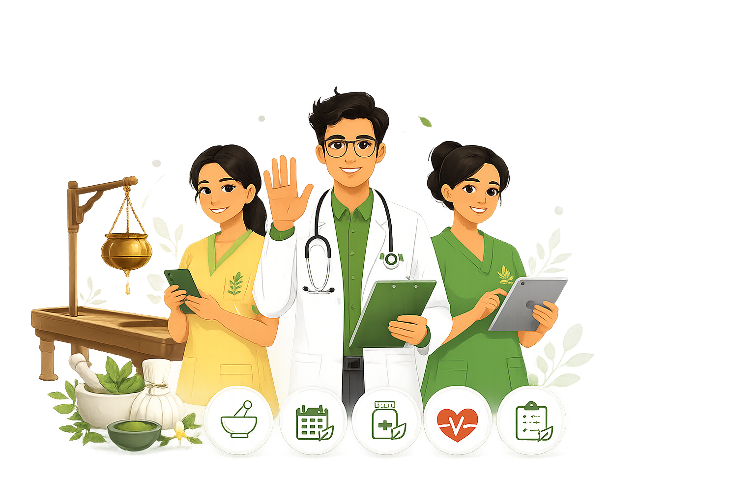 Healthcare team illustration